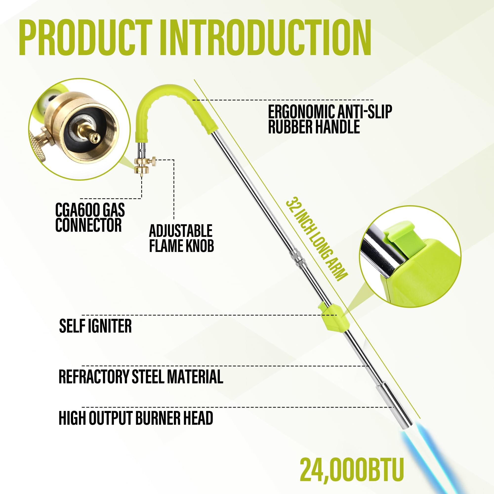 Amazon.com : Hotdevil Weed Burner Torch Propane Weed Burner with